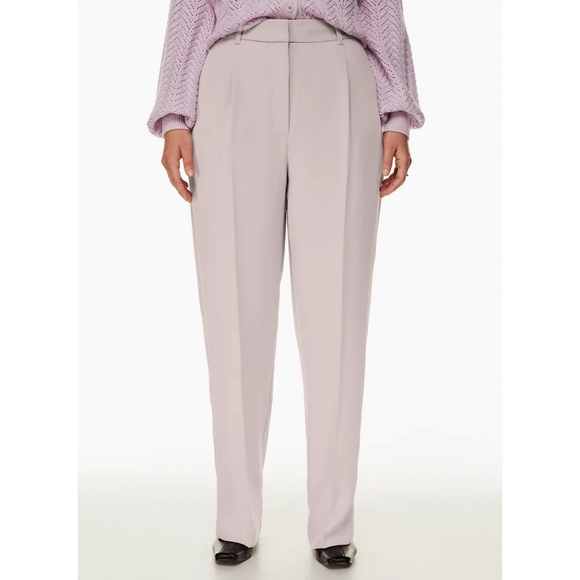Aritzia Pants - ❌SOLD ❌ WILFRED Effortless Pants Morado Grey Short High Rise 6 Short Aritzia